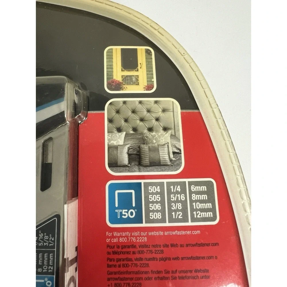 Arrow Fasteners Stapler TackMate T50X Heavy Duty Soft Grip Home‎ Projects A66